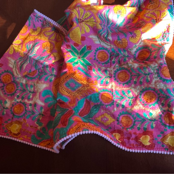 Rhum Raisin Colorful Patterned Scarf - Picture 3 of 6